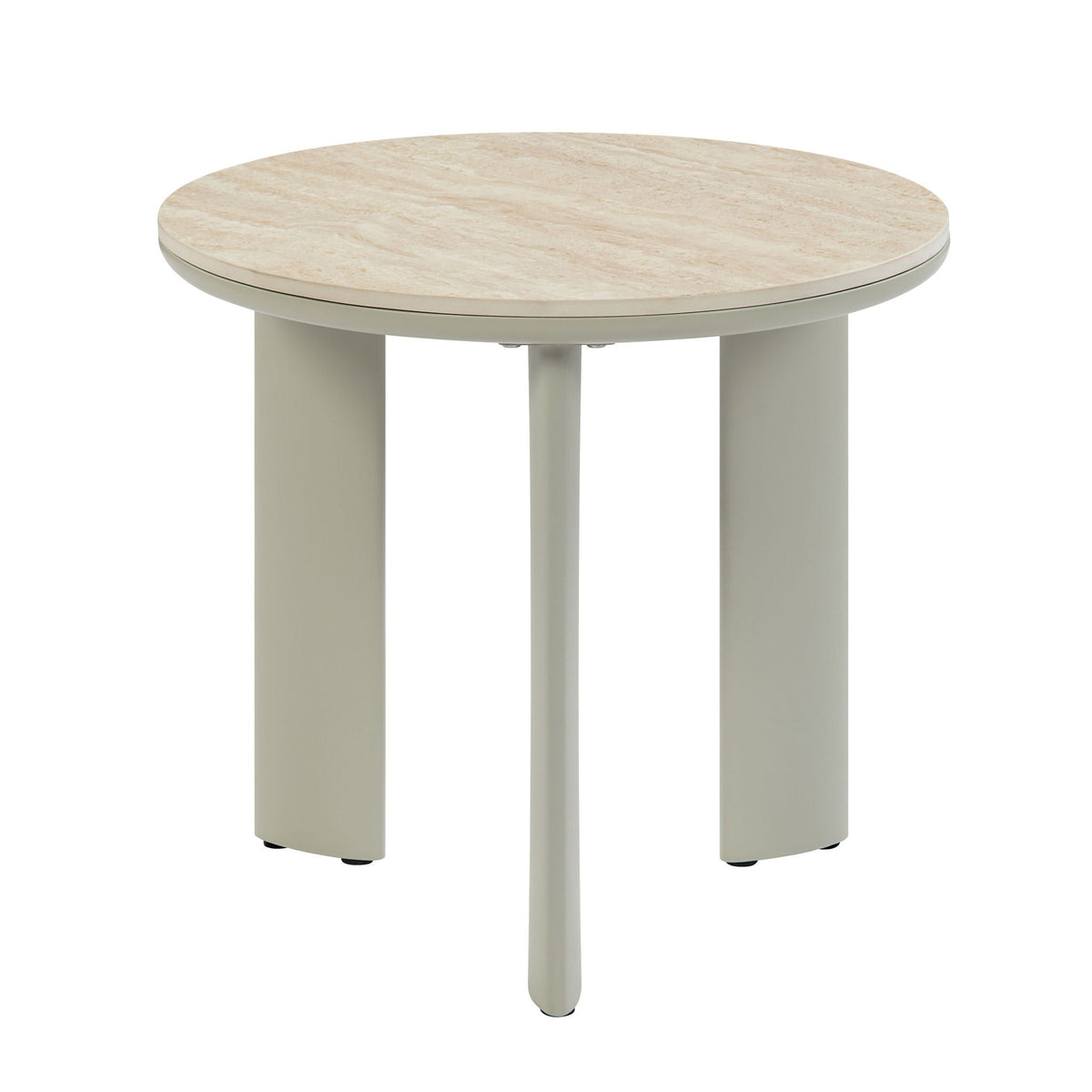Gray Ceramic Top Coffee Table with Durable Surface - Ingram Collection