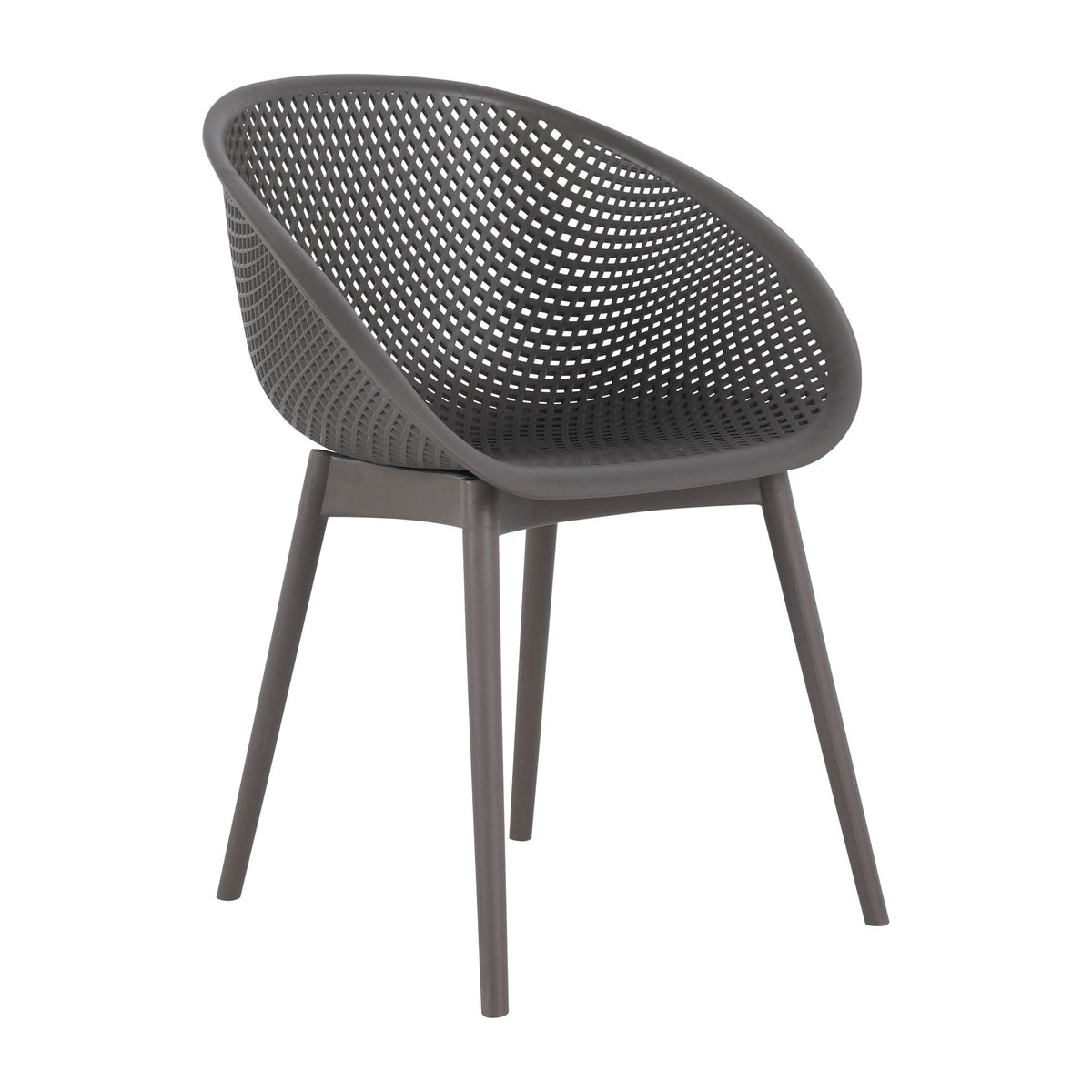 2 Piece Durable Single Chair With Hollow Out Design