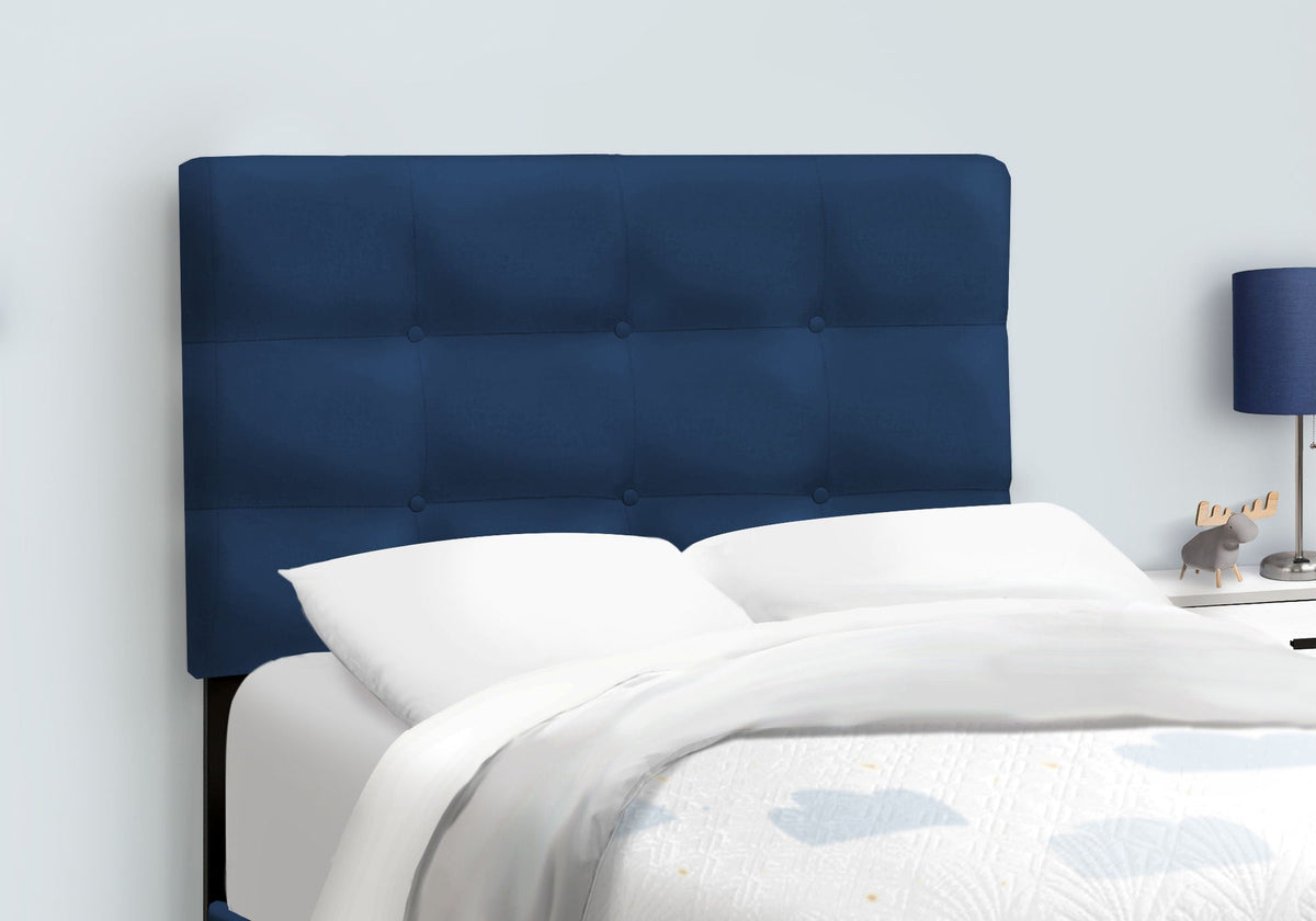 Transitional Upholstered Bed Frame with Tufted Fabric - Multiple Colors