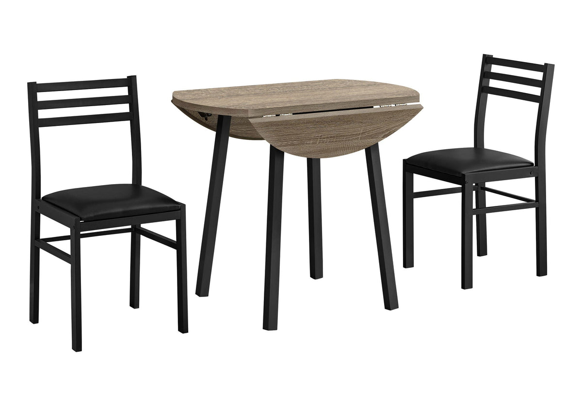 3 Pieces Dining Table Set - Contemporary & Modern