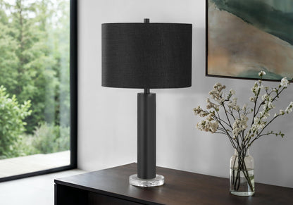 Contemporary Table Lamp with Adjustable Lighting - Black or Gray