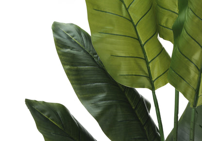 59" Tall Artificial Strelitzia Tree with Adjustable Leaves - Green