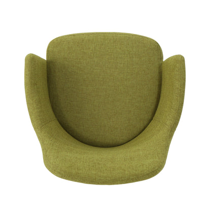 Elegant Dining Chair with Contoured Support - Orange, Dark Gray, Green
