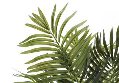 47" Tall Artificial Areca Palm Tree with Real-Touch Leaves - Dark Green