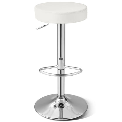 1 PC Round Bar Stool Adjustable Swivel Pub Chair