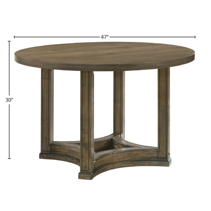 Light Brown Oak 5 Piece Dining Room Set with Cushioned Chairs