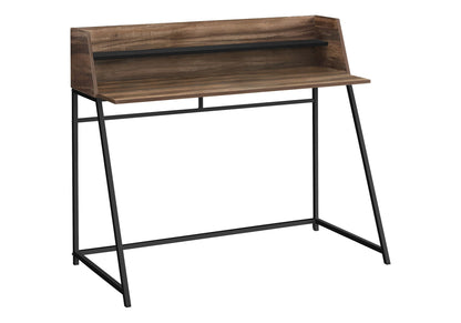 Marble Look Computer Desk with Storage Shelves - Multiple Colors