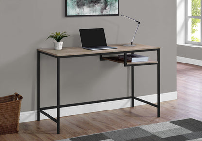 Compact Modern Computer Desk with Open Storage - Multiple Colors