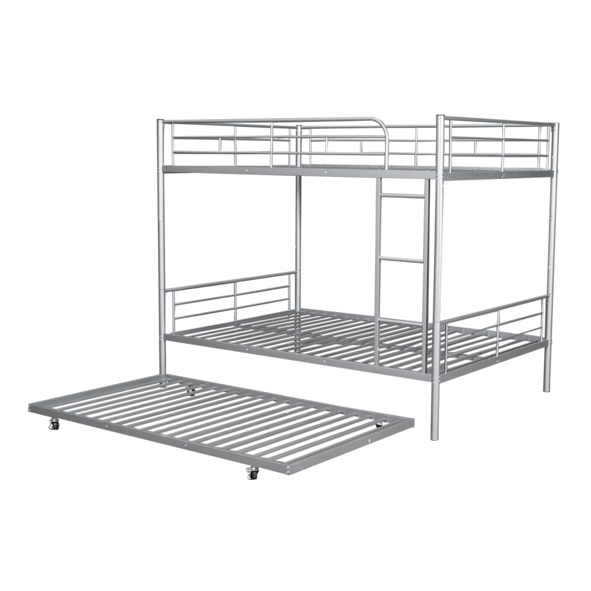 Steel Construction Bunk Bed with Convertible Design - Multiple Colors