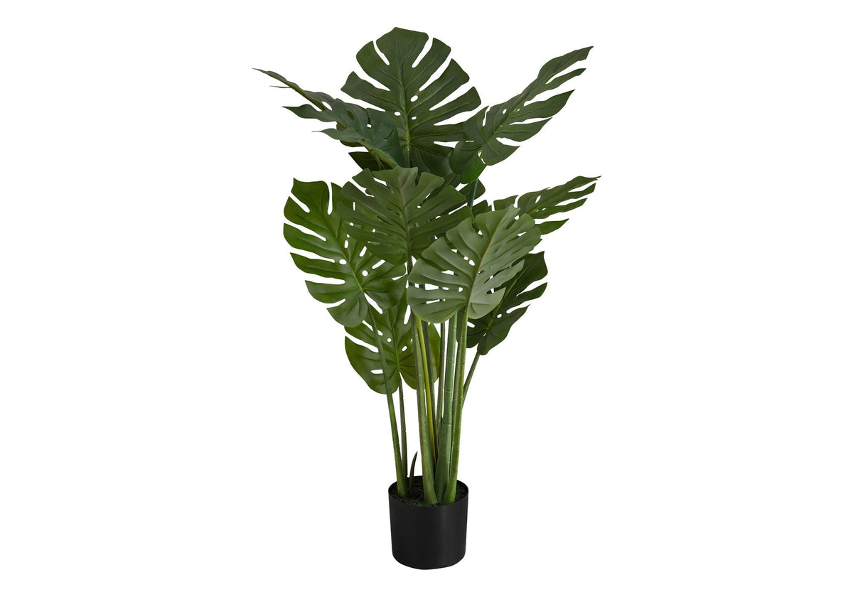 45" Tall Artificial Monstera Tree with Real-Touch Leaves - Green