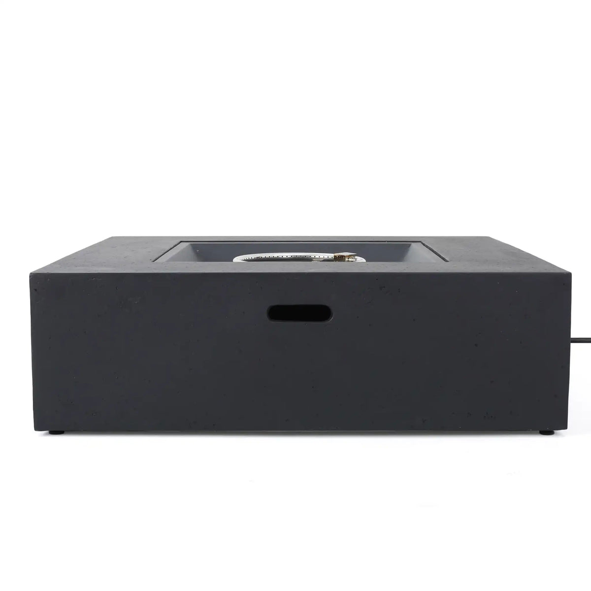 Modern 50,000 BTU Square Fire Table with Propane Tank - Gray