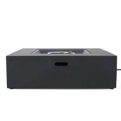 Modern 50,000 BTU Square Fire Table with Propane Tank - Gray
