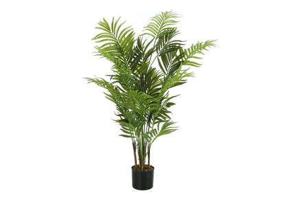 47" Tall Artificial Areca Palm Tree with Real-Touch Leaves - Dark Green