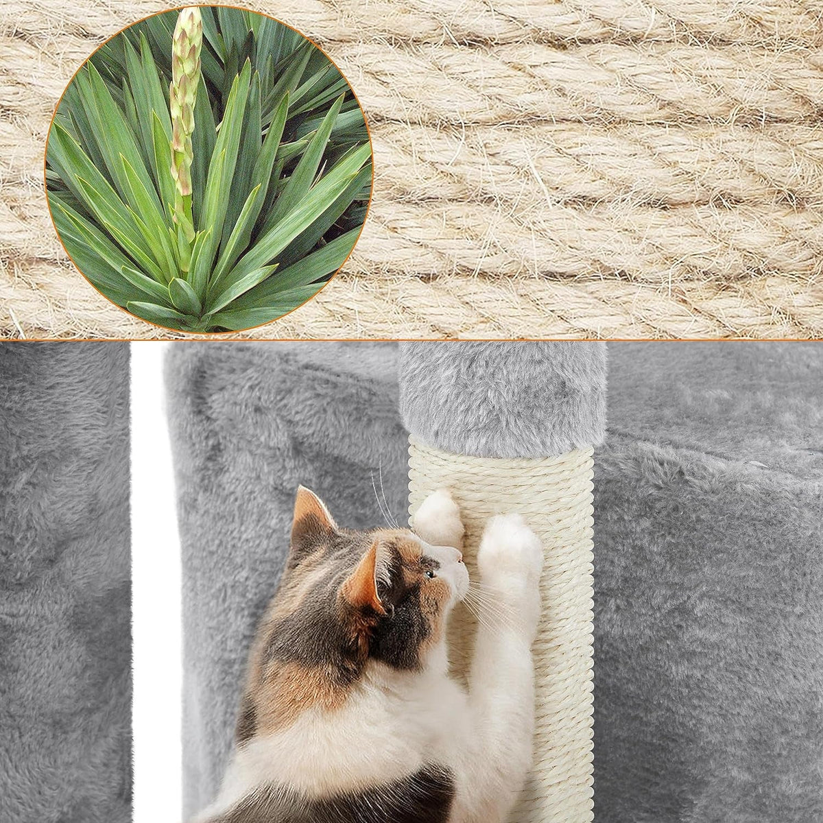 Cat Tower Plush Cover with Condo