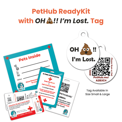 PetHub QR Pet ID Comprehensive ReadyKit – Complete Emergency Kit