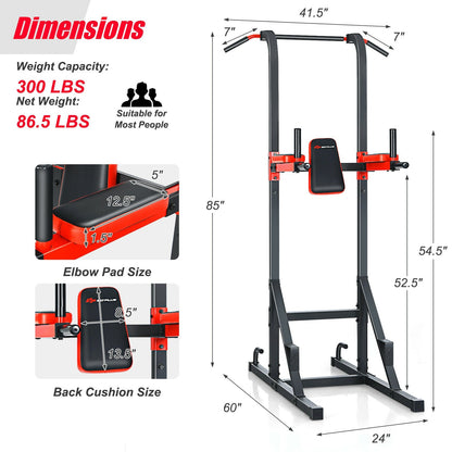 Multi-function Power Tower for Full-body Workout