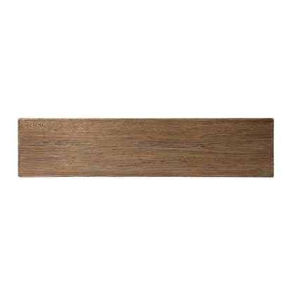 Hawthorne 60'' Reclaimed Elm Trestle Console Table with Solid Wood Base - Medium-Dark Brown