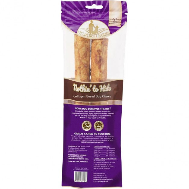 Nothin' To Hide Large Rolls Bacon (10inch 2pk) (6.38oz)