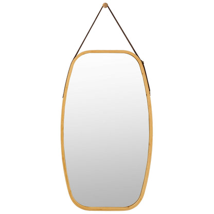 30 Inch Modern Rectangle Wall Hanging Framed Mirror