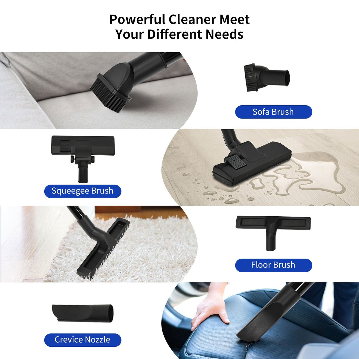 3 in 1 6.6 Gallon 4.8 Peak HP Wet Dry Vacuum Cleaner with Blower