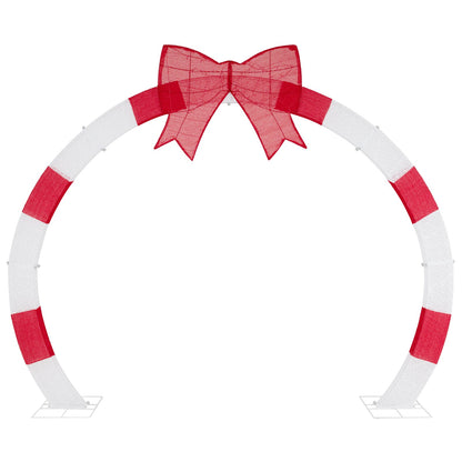 10.4 Feet Christmas Archway with Large Bow and LED Lights