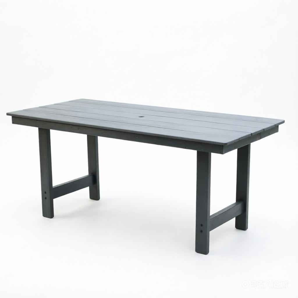HDPE Outdoor Patio Dining Set with Table and Six Chairs