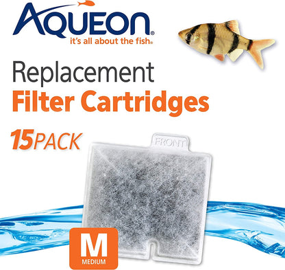 15 pack Fish Tank Replacement Filter Cartridges Medium