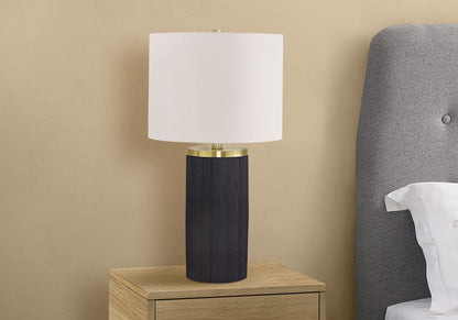 Modern Concrete Table Lamp with Adjustable 3-Way Lighting - Black