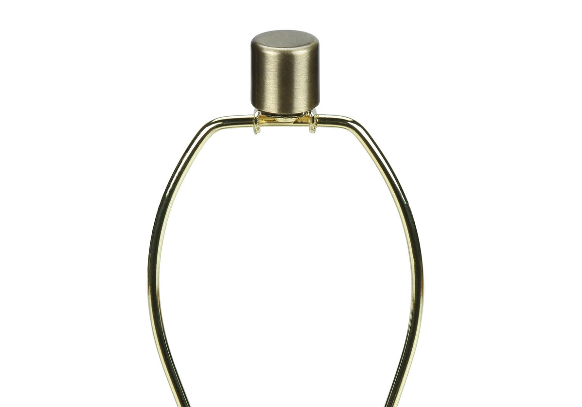 Table Lamp Lighting with Concrete Base and Drum Shade - Beige or Gray