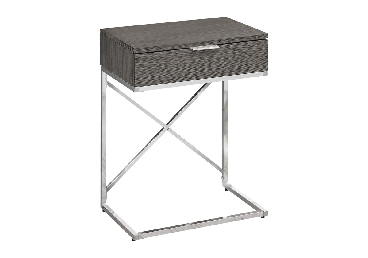 Accent Side Table with Storage Drawer - Contemporary Design