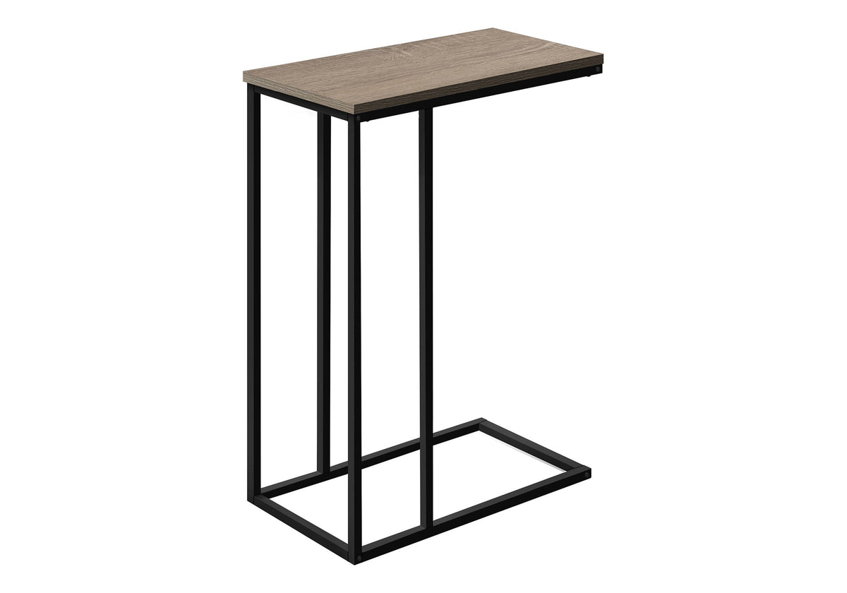 C-Shaped Metal Accent Table with Space-Saving Functionality - Multiple Colors