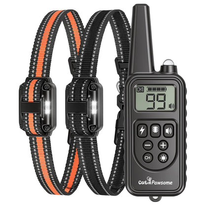 Rechargeable Dog Training Collar with Remote – 875 Yard Range