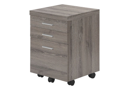 Rolling Mobile File Cabinet with Storage Drawers and Printer Stand - Wood