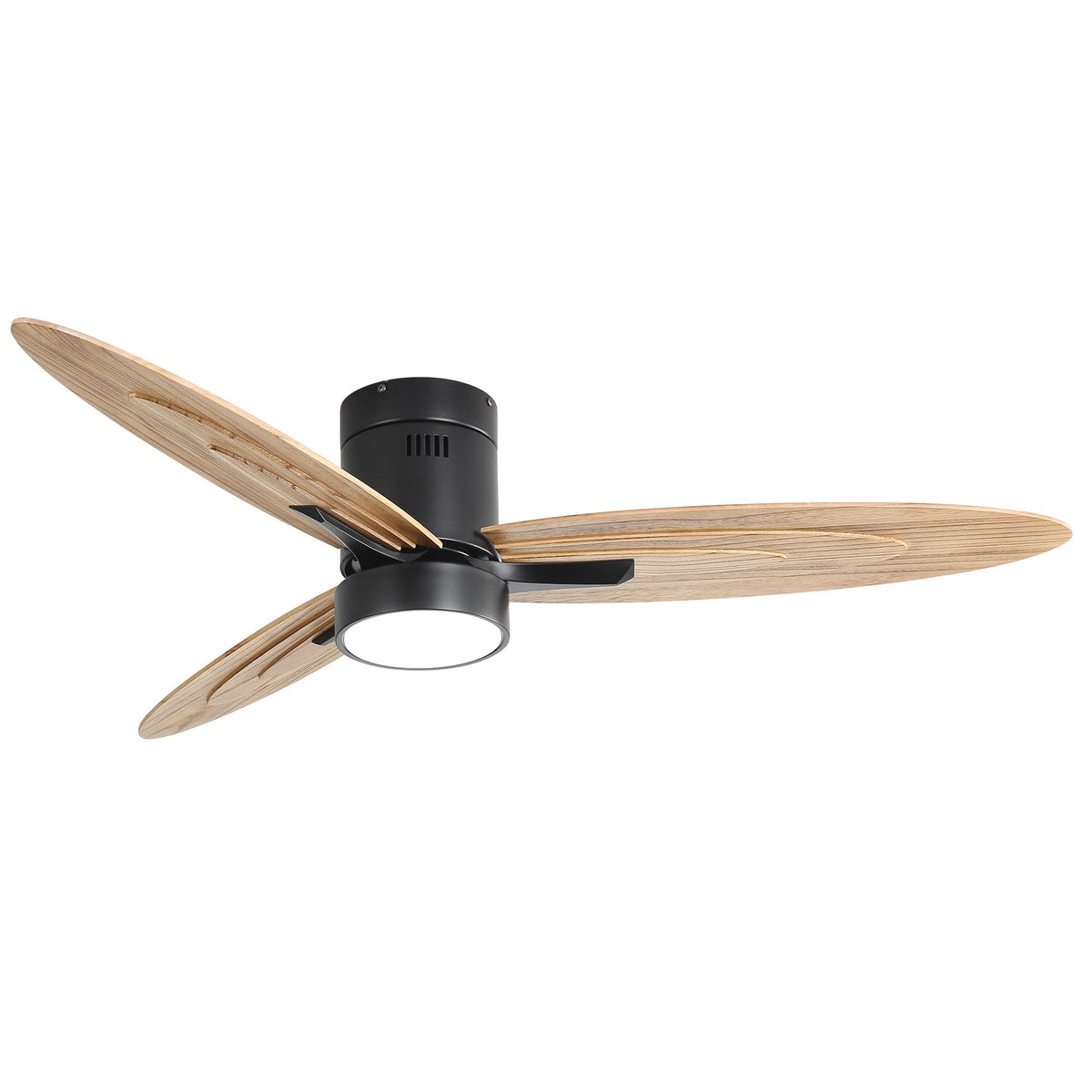 Flush Mount Ceiling Fan With Light and Remote Control