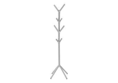 Freestanding Coat Rack with 8 Hooks - Black, Gray, or White