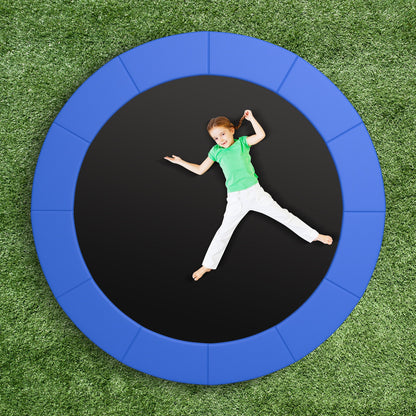15 Feet Trampoline Pad Replacement Safety Pad with Fixing Straps (Blue)