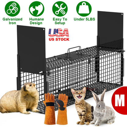 40in Live Animal Trap Cage - Humane Catch & Release