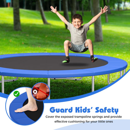 16 Feet Trampoline Pad Replacement Safety Pad with Fixing Straps (Blue)