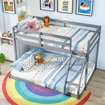 Twin Over Full Bunk Bed Low Floor Bunk Bed Frame