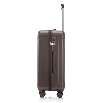 3 Piece ABS Spinner Wheel Luggage Set with Spinner Wheels - Brown