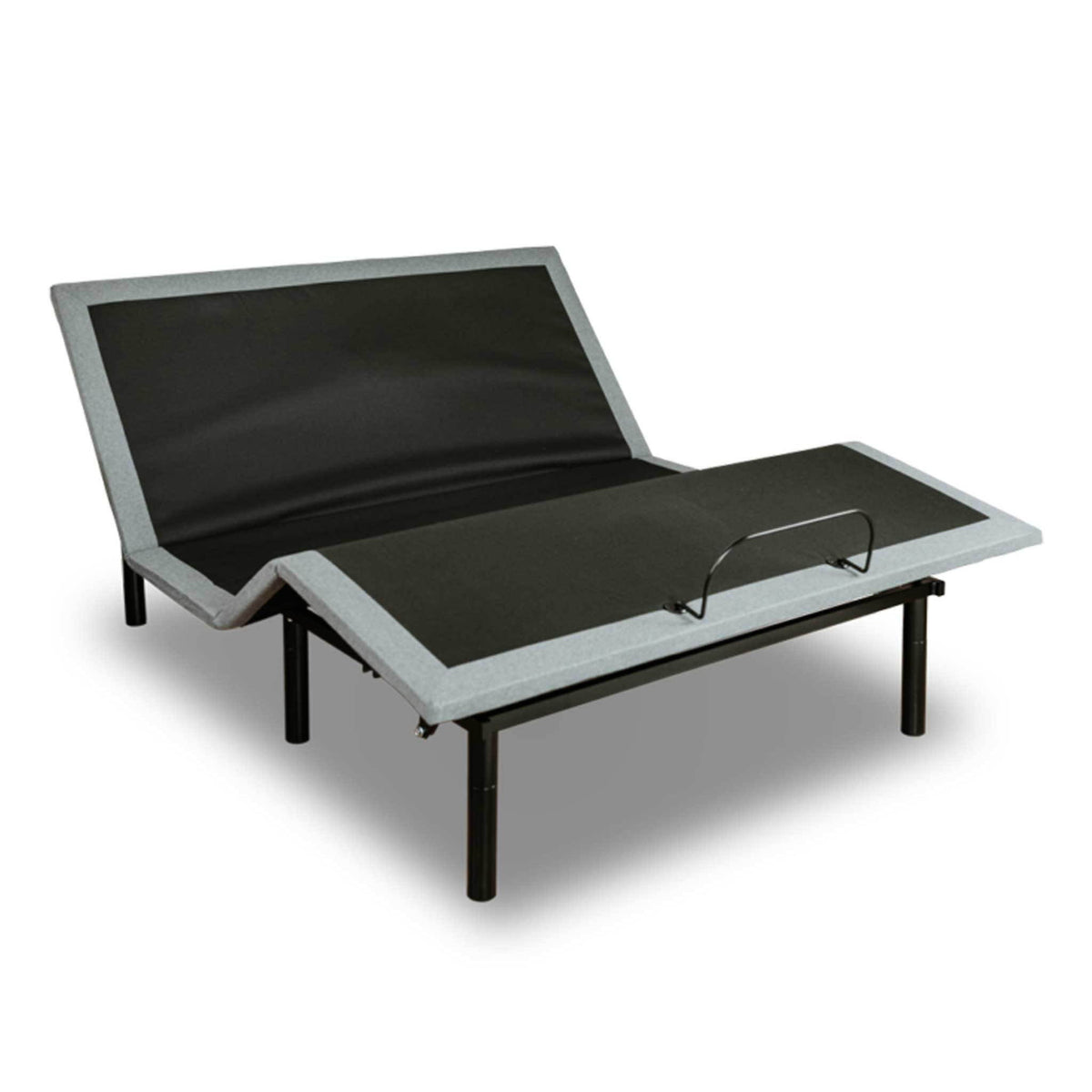 Adjustable Bed Base with Head and Foot Adjustment and Massage - Black