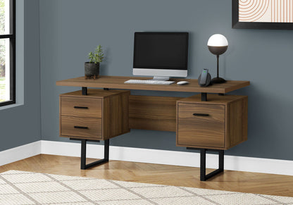 60" Computer Desk with Storage Drawers – Home Office Writing Desk