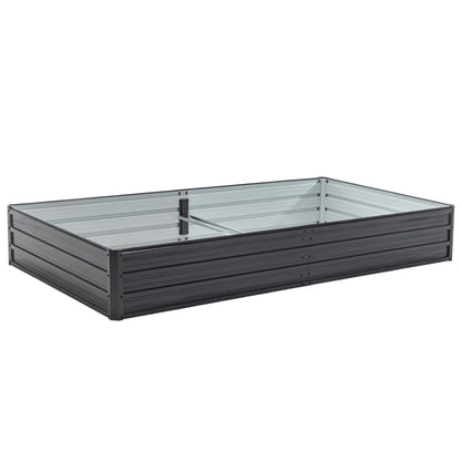 Galvanized Raised Garden Bed with Durable Metal Construction - Outdoor