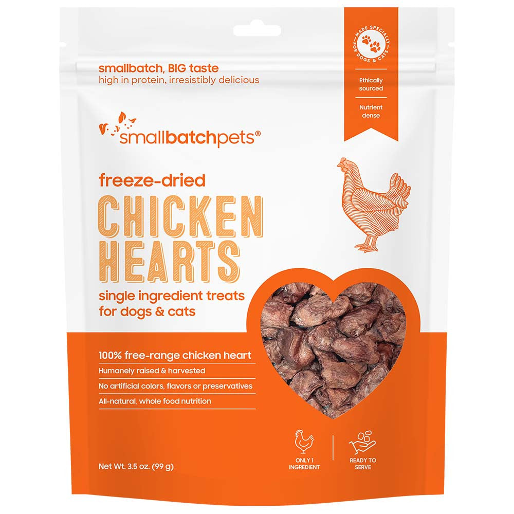 Smallbatch Dog & Cat Freeze Dried Treat Chicken Heart (3.5oz)