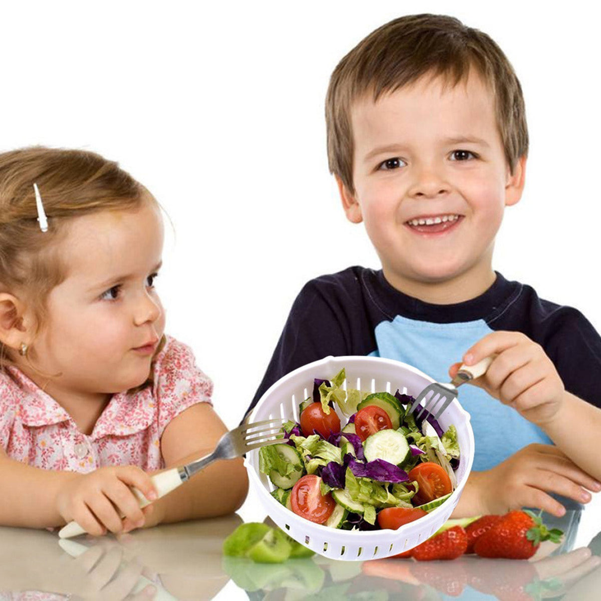 Fast Salad Maker Cutter Bowl