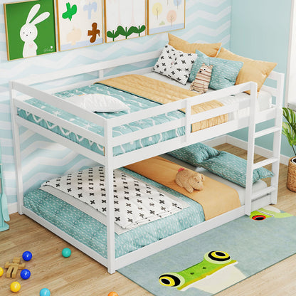 Full Over Full Bunk Bed Low-to-ground Bunk Bed
