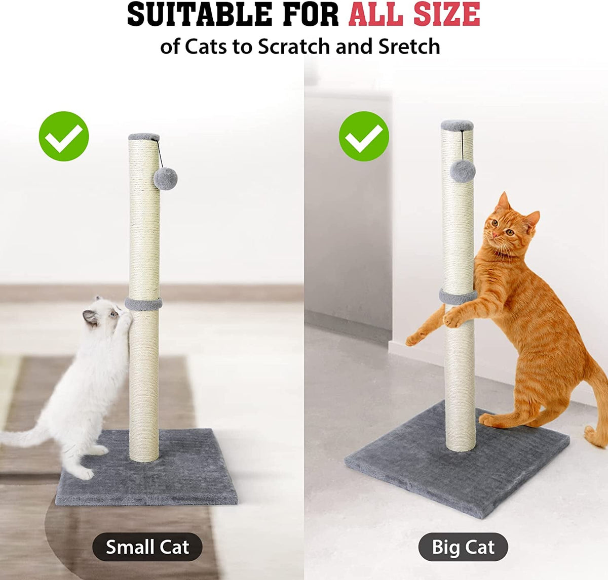 31'' Tall Cat Scratching Post