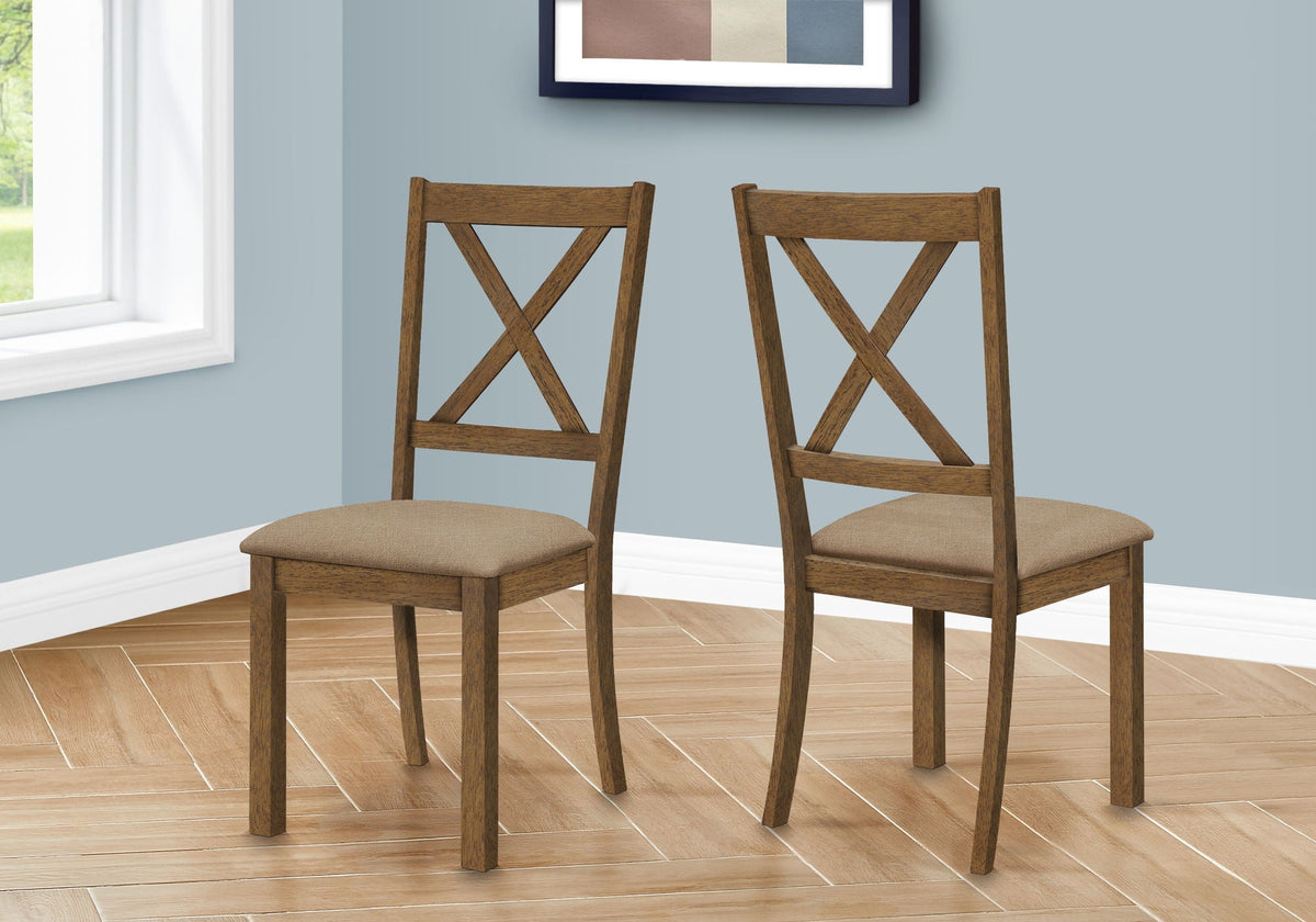 Transitional Upholstered Dining Chairs Set of 2
