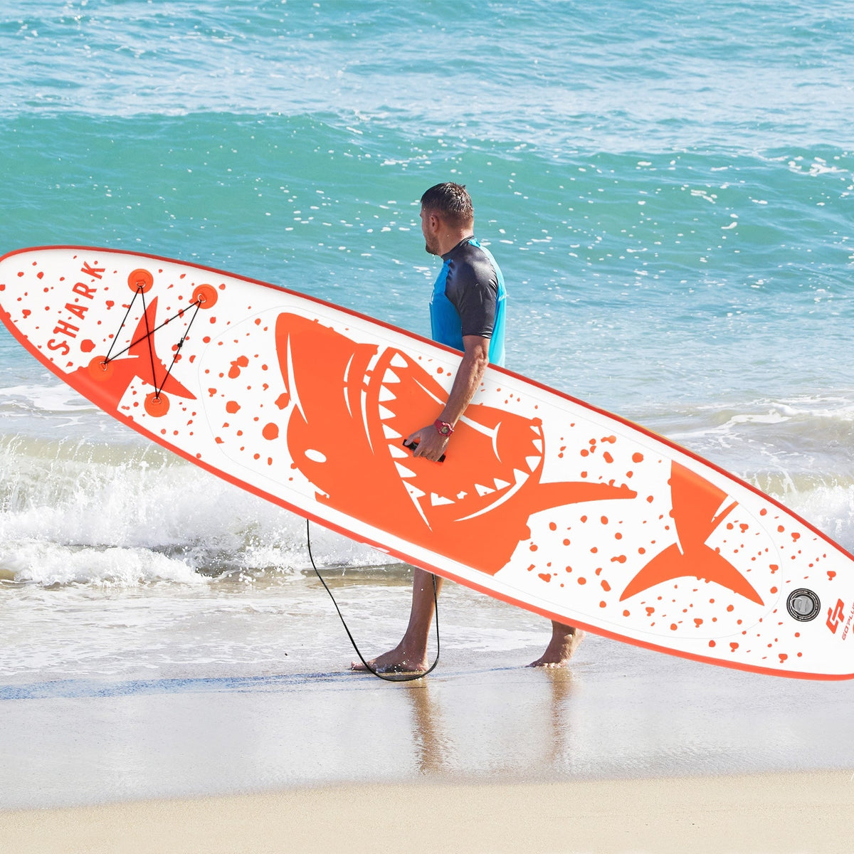 Inflatable Stand Up Paddle Board with Backpack Aluminum Paddle Pump