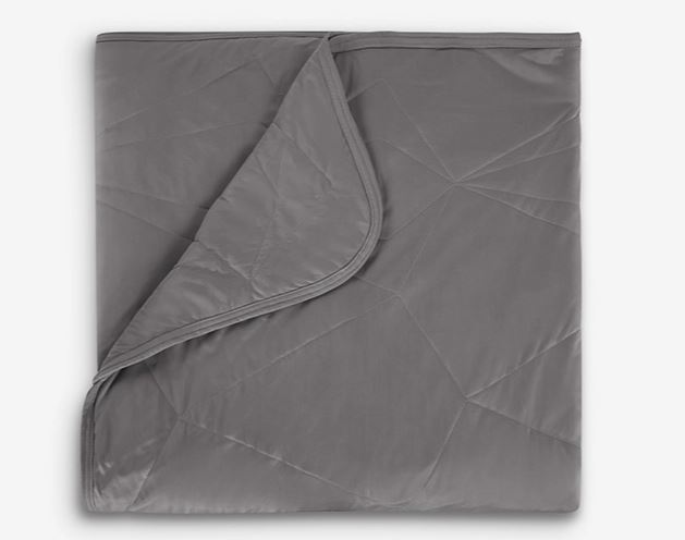Grey Cooling Blanket with Dual-Sided Performance Fabric - Queen